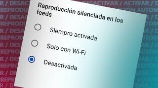 Como Desactivar / Activar la reproducción silenciada en el inicio de YouTube - Tutorial | Android