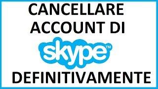 come cancellare account di skype definitivamente da pc | come eliminare account skype