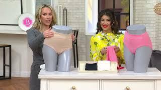 Breezies Lace Elegance Smooth Full Brief or Hi-Cut Panty Set of 3 on QVC