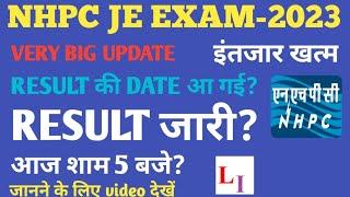 NHPC JE EXAM-2023 RESULT OUT..NHPC JE RESULT OUT TODAY.NHPC JE RESULT DATE OUT.NHPC JE RESULT UPDATE