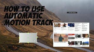 How to use automatic motion track!? - Sony vegas 16