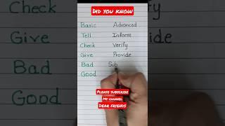 Basic vs Advanced English | basic vs advanced english words #shorts #learnenglish #vocabulary
