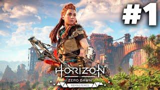 HORIZON ZERO DAWN REMASTERED Gameplay Walkthrough Part 1 - STUNNING GAME (PS5 4K 60fps)