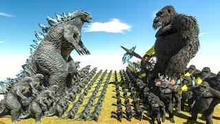 Growing Godzilla versis King Kong - Animal Revolt Battle Simulator