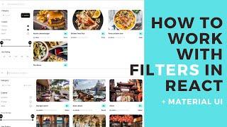 React Material UI App - Working with Filters | Hooks + Functional Components