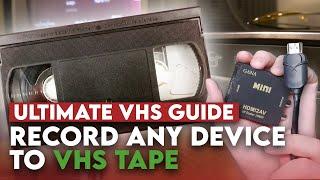 How to Record On VHS Tape From Any Device | Ultimate Guide!