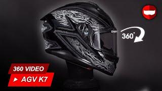 AGV K7 Damascus Black Silver - Showcase