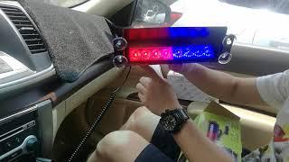 8 LED Car Dash Strobe Lights Flash Emergency Police Warning Lamp