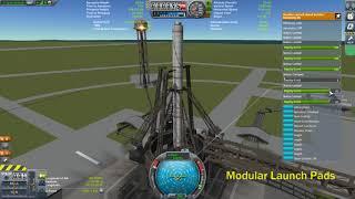 KSP Modular Launch Pads Alternate Russian Launch Stand WIP Demo 2