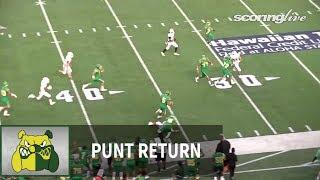 Kalani vs. Kaimuki: Naomas Asuega-Fualaau, 67-yd punt return (Aug. 19, 2017)