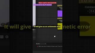 Arithmetic error in unreal engine materials! watch the full video :) #unrealengine #ue5 #material