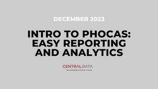 Intro to Phocas: Easy Reporting and Analytics for CloudSuite