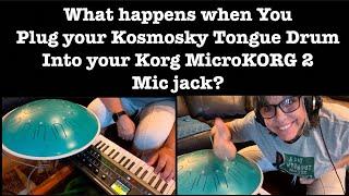 What happens when you plug your Kosmosky Tongue Drum into your KORG MicroKORG 2?