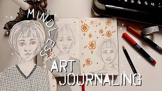 Brushing Away Stress: The Magic of Mindless Art Journaling • creative mental health Series