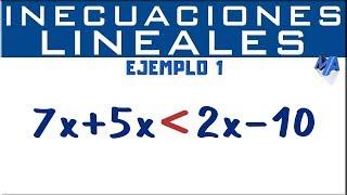 Inecuaciones de Primer Grado - Lineales | Ejemplo 1