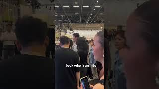 RM has arrived at Art Basel for his special session of samsung ART TV #rm #namjoon #bts #joonie