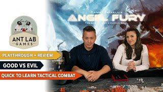 Angel Fury Board Game | 2 Player Playthrough | Review