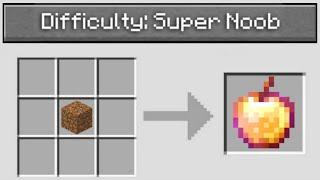 Minecraft But it's SUPER NOOB Difficulty...