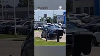 Car Goes AIRBORNE After Heat Buckles Road