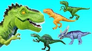 Dinosaur Toys Adventure Force Light and Roar Sound T-rex Spinosaurus Triceratops For Kids
