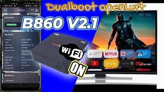 DUALBOOT OPENWRT B860V2/V1 WIFI ON - bisa androidtv dan bisa router tanpa ganti bootloader hg680p