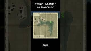 Русская Рыбалка 4 оз Комариное Окунь #shorts #rf4 #рр4 17 06 23