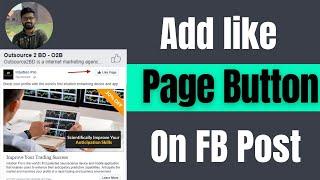 how to add like button on facebook page post 2024