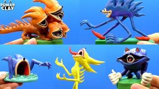 Sonic Sea Eater, Sonic Hydra, Sonic El Gran Maja and Shin Sonic ► Sculpting with Clay