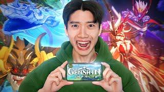 I Fought EVERY SINGLE BOSS On Genshin Mobile...