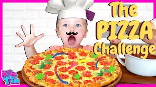 Kin Tin's Baby Sister RoRo chooses our Pizza Toppings! RoRo Boss Day! Family Pizza Night Challenge