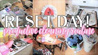 RESET DAY! GET YOUR LIFE TOGETHER! SUPER PRODUCTIVE CLEAN WITH ME 2021 | EXTREME CLEANING MOTIVATION