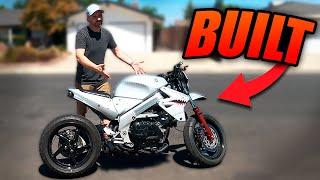 I Built A Street Fighter For $577 !  WITH a V4 Engine! Restoration!