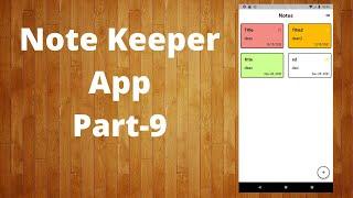 Flutter moor(drift) tutorial - Building NoteKeeper App from scrach | Updating Note