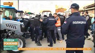 Bogatić - Sukob poljoprivrednika sa policijom | 08.03.2025. TV Nova S