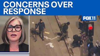 Councilwoman Rodriguez discusses LAPD's response to protest  | FOX 11 LA