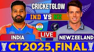 India Vs New Zealand  Live FINAL, ICC Champion Trophy 2025 | IND vs NZ | Champion Trophy Match Liv