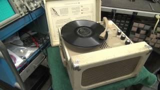 D-Lab Electronics Vintage Newcomb School House Record Player Demo