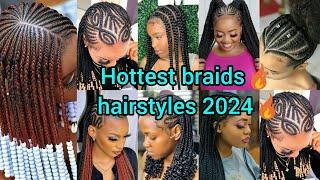 Hottest and unique braids hairstyles for black women |stylish braid hairstyles worth trying|Cornrows