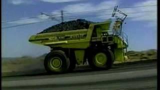 300-tonne Euclid dumper with trolley assist