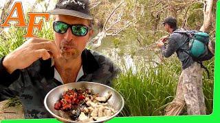 Catch Cook over night camp adventure fishing hike Burdekin River EP.359