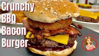 Crunchy BBQ Bacon Burger | Tara the Foodie