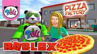 ПАПАНДА и МАЙЯ строит ПИЦЦЕРИЮ в РОБЛОКС Pizza factory ROBLOX