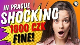 Tram inspector fines tourist 1000 CZK! Shocking ticket penalty in prague  #praguian Subscribe Now