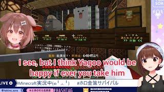 Sora-chan showing her insane luck to Korone during gambling date