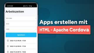 Apps erstellen mit HTML - Apache Cordova Tutorial