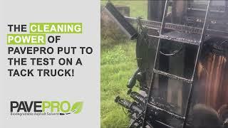 Cleaning A Dirty Tack Truck With PavePro Asphalt Remover