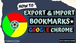 How to Export, Import and Save Chrome Bookmarks