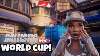 Playing the Fortnite ballistic world cup!