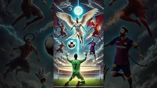 Ronaldo Leads the Angels to Destroy the Demons! #ronaldo #messi #god