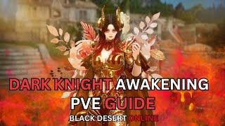 BDO - Dark Knight Awk PVE combo / คอมโบเบื้องต้น